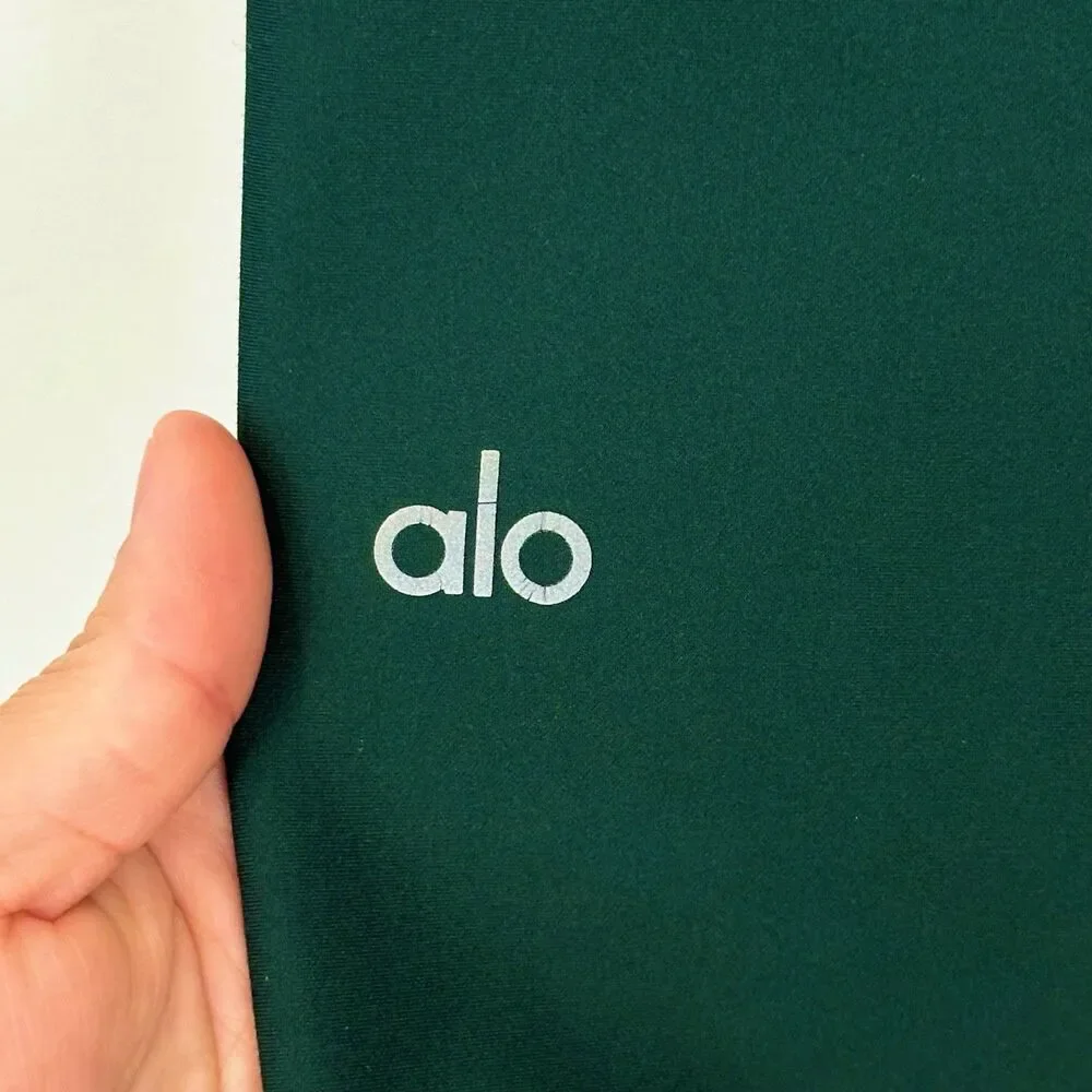 Alo Yoga 7/8 High-Waist Airlift Leggings Green Size M Sculpting Pilates Princess